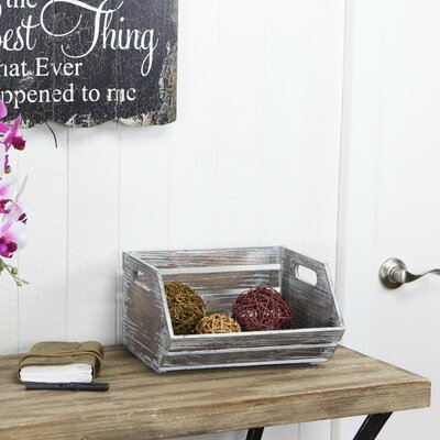 Weathered wood crates